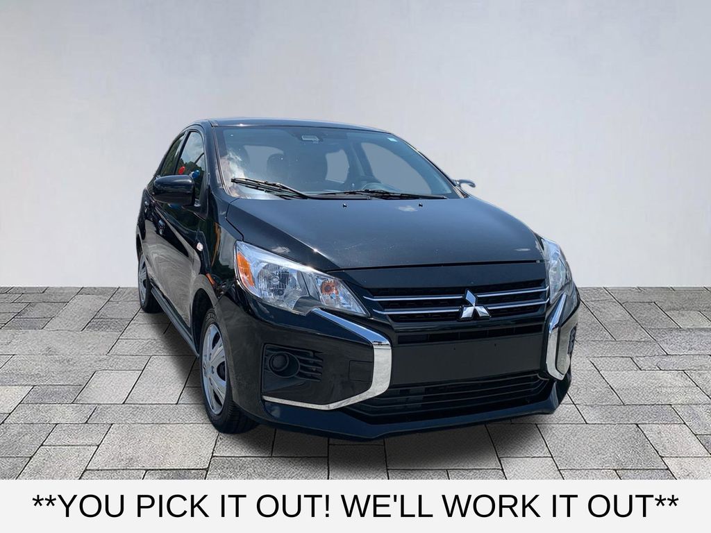 Mystic Black Metallic 2021 Mitsubishi Mirage Hatchback Front-Wheel Drive Continuously Variable Transmission