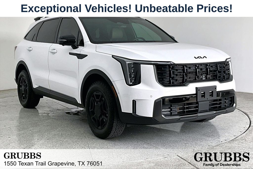 Glacial White Pearl 2025 Kia Sorento X-Pro SX Prestige AWD SUV / Crossover All-Wheel Drive 8-Speed Dual Clutch