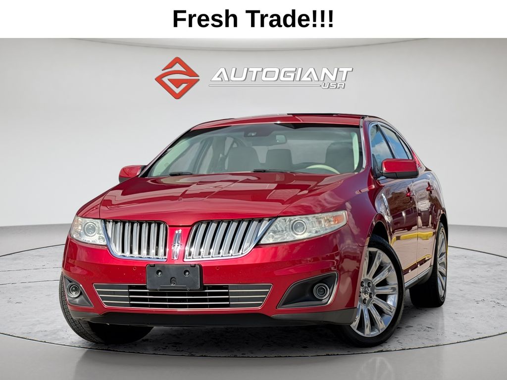 Red 2010 Lincoln MKS 3.7L Sedan Front-Wheel Drive 6-Speed Automatic