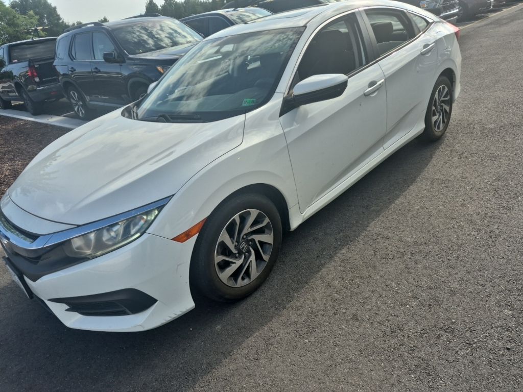 Taffeta White 2017 Honda Civic Sedan Front-Wheel Drive Continuously Variable Transmission