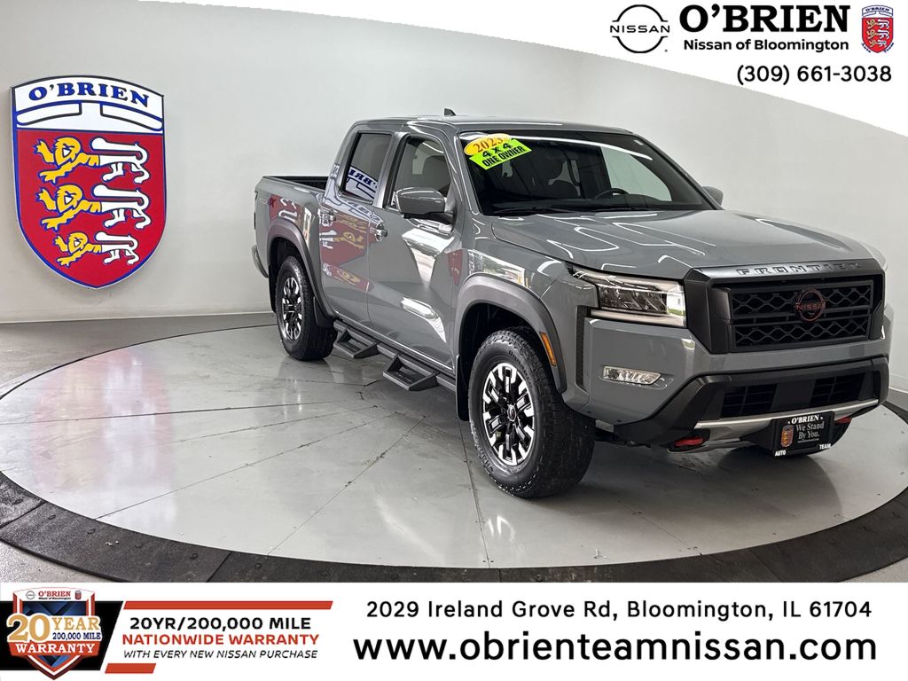 Boulder Gray 2023 Nissan Frontier Pickup Truck Four-Wheel Drive 9-Speed Automatic
