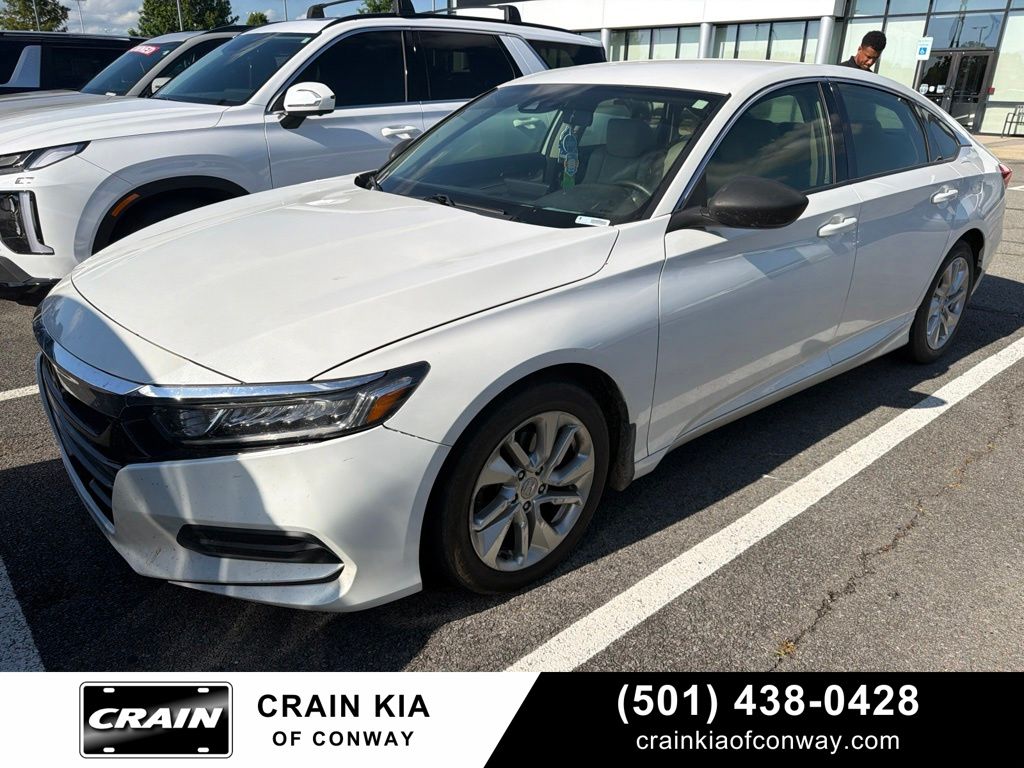 Platinum White Pearl 2019 Honda Accord Sedan Front-Wheel Drive Continuously Variable Transmission