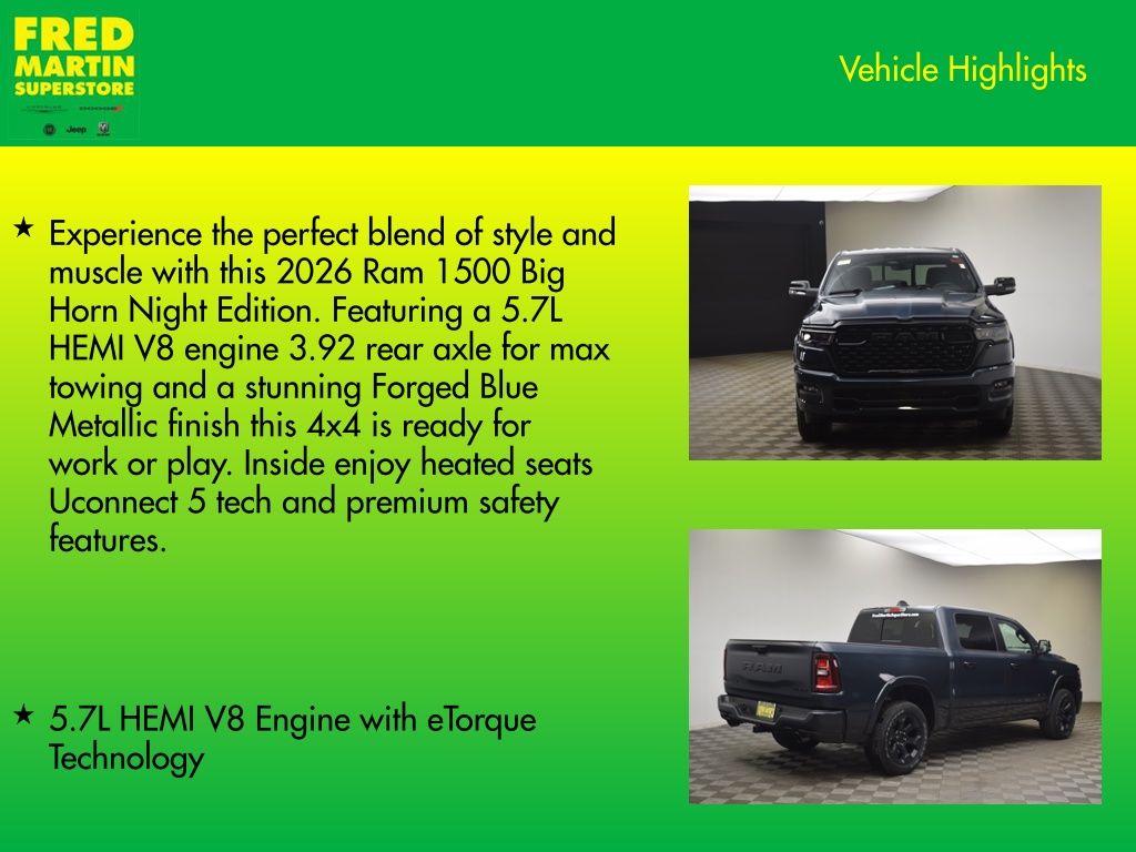 new 2026 Ram 1500 car, priced at $53,409