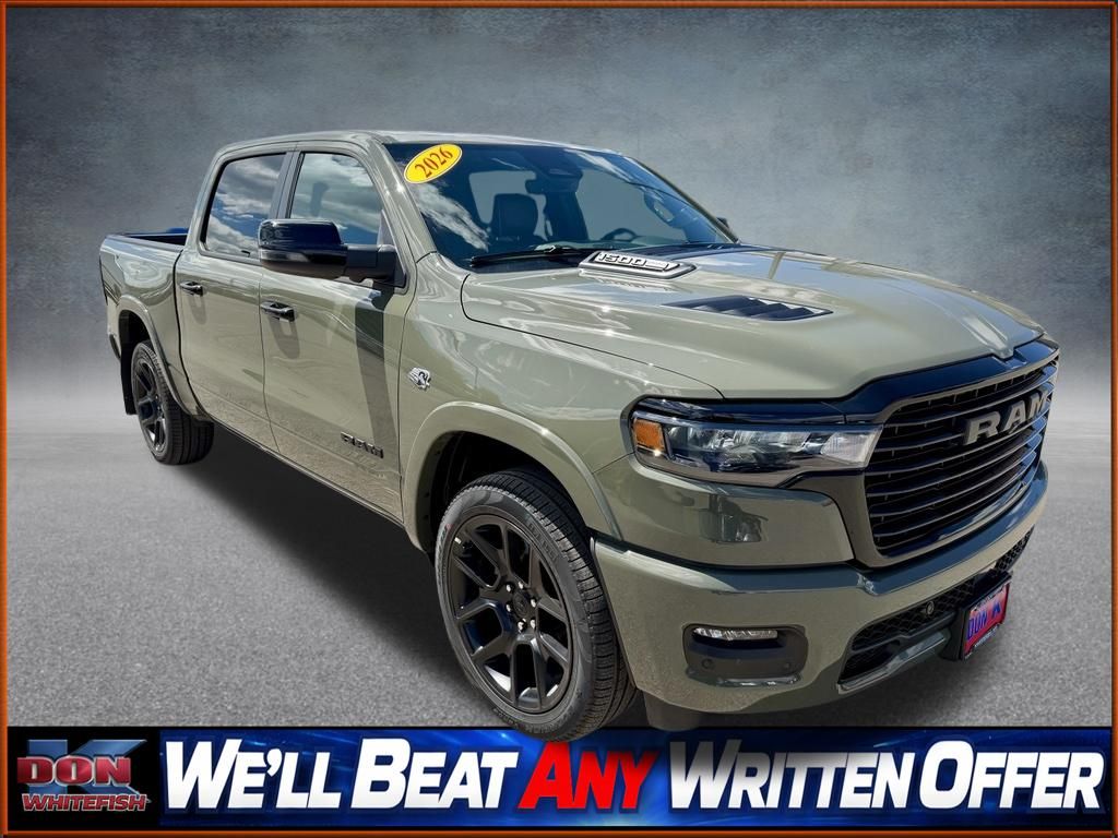 Canyon Lake 2026 RAM 1500 Laramie Crew Cab 4WD Pickup Truck Four-Wheel Drive 8-Speed Automatic
