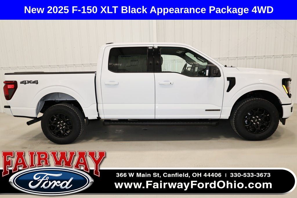 Oxford White 2025 Ford F-150 XLT SuperCrew 4WD Pickup Truck Four-Wheel Drive Automatic
