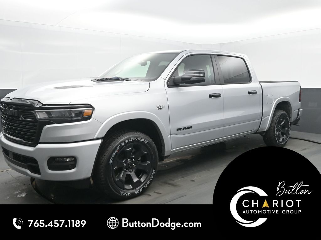 Silver Zynith 2026 RAM 1500 Big Horn Crew Cab 4WD Pickup Truck Four-Wheel Drive 8-Speed Automatic