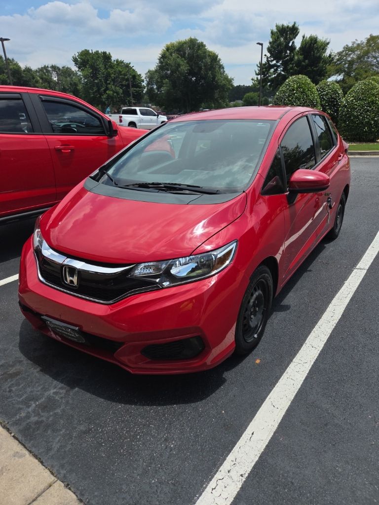 Milano Red 2019 Honda Fit LX FWD Hatchback Front-Wheel Drive Continuously Variable Transmission