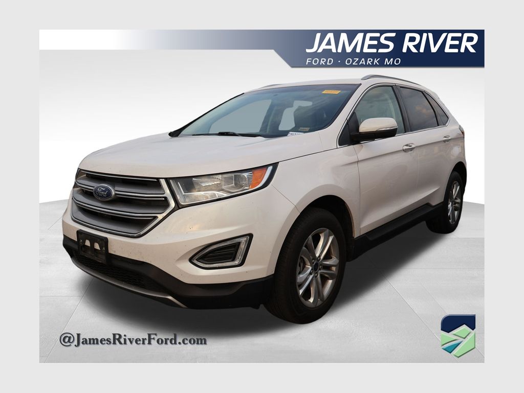 White Platinum Clearcoat Metallic 2017 Ford Edge SUV / Crossover Front-Wheel Drive 6-Speed Automatic