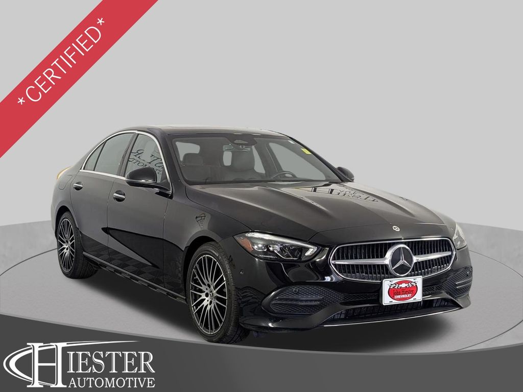 Black 2024 Mercedes-Benz C-Class Sedan Rear-Wheel Drive 9-Speed Automatic