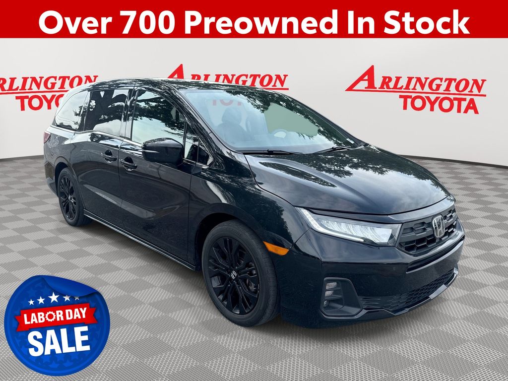 Crystal Black Pearl 2025 Honda Odyssey Minivan Front-Wheel Drive Automatic