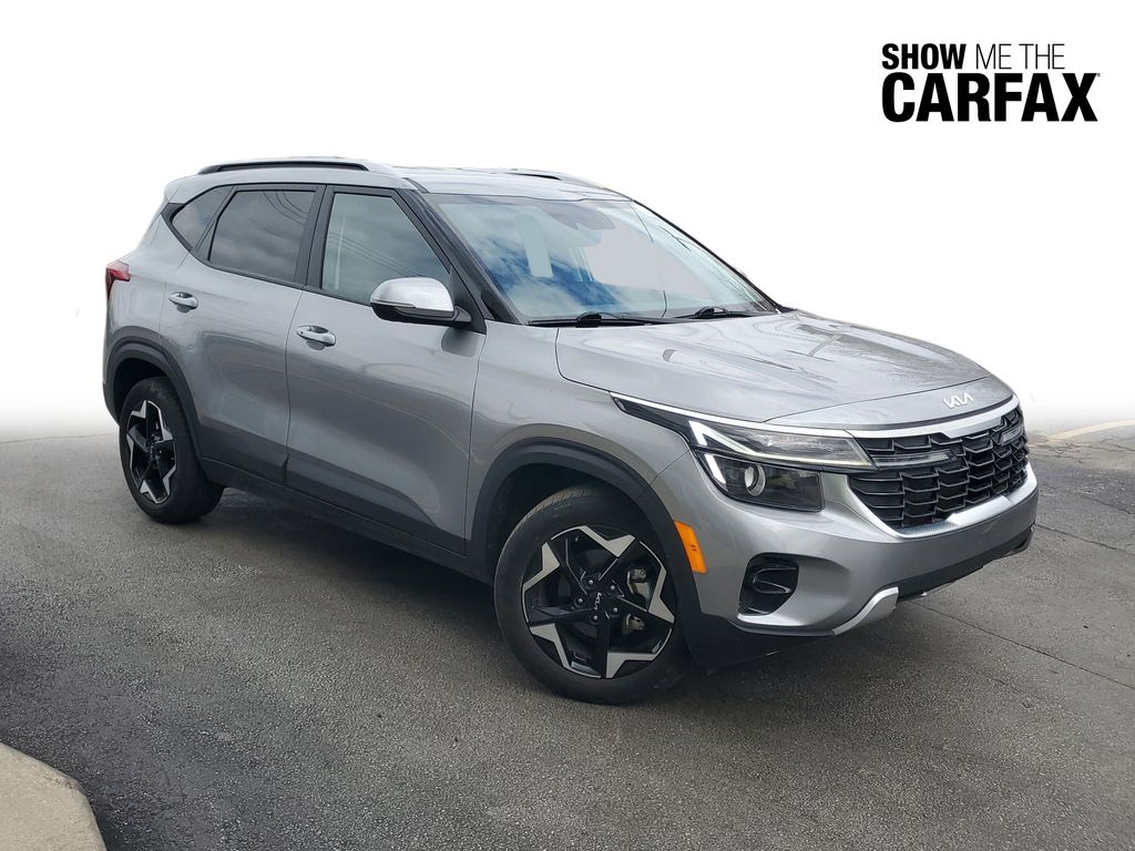 Steel Gray 2025 Kia Seltos S FWD SUV / Crossover Front-Wheel Drive Continuously Variable Transmission