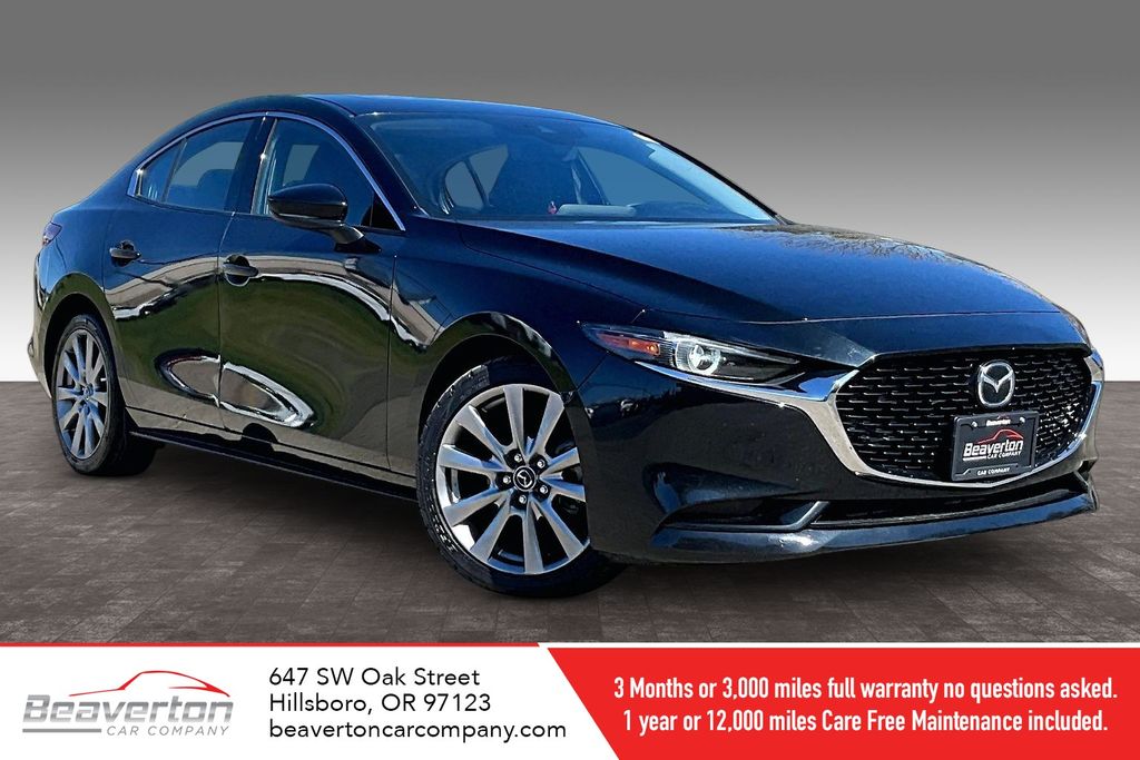 Jet Black Mica 2021 Mazda MAZDA3 Premium Sedan FWD Sedan Front-Wheel Drive 6-Speed Automatic