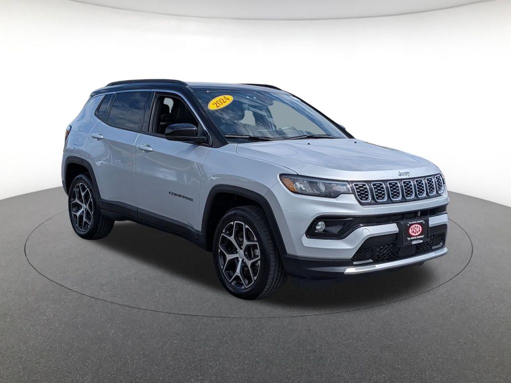 Silver Zynith Metallic Clearcoat 2024 Jeep Compass Limited 4WD SUV / Crossover Four-Wheel Drive 8-Speed Automatic