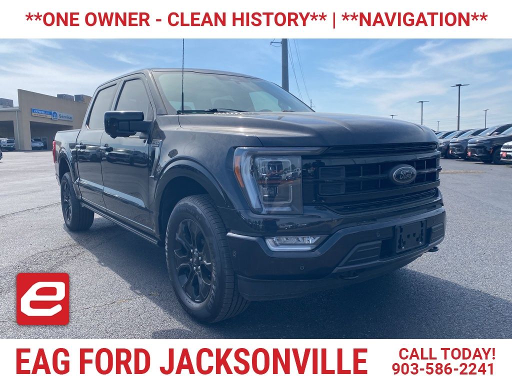 Agate Black Metallic 2023 Ford F-150 Platinum SuperCrew 4WD Pickup Truck Four-Wheel Drive Automatic