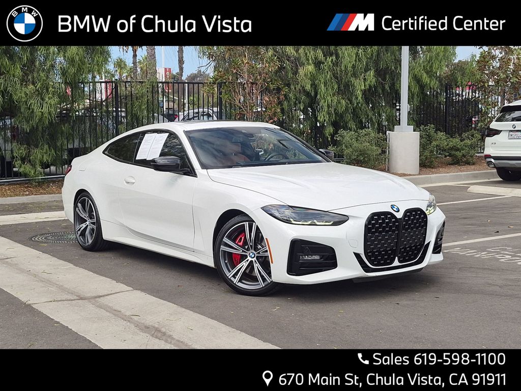 Alpine White 2024 BMW 4 Series Coupe Rear-Wheel Drive 8-Speed Automatic