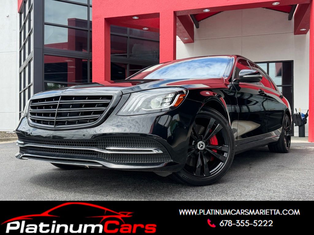 Black 2019 Mercedes-Benz S-Class Sedan Rear-Wheel Drive 9-Speed Automatic