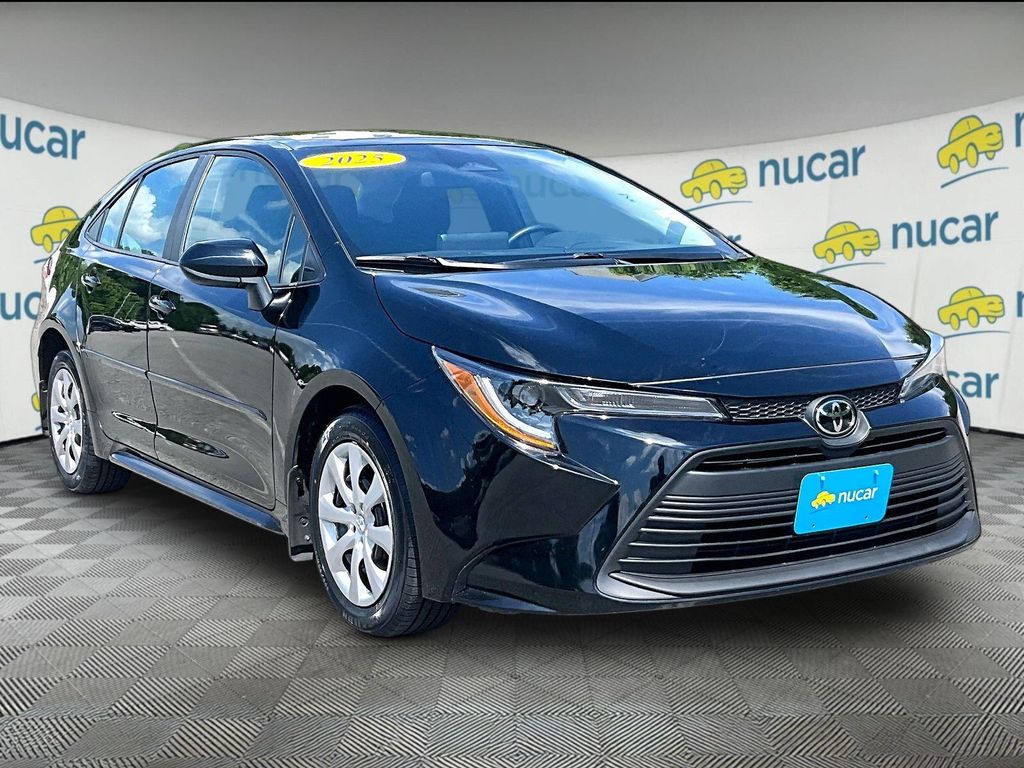 Midnight Black Metallic 2025 Toyota Corolla LE FWD Sedan Front-Wheel Drive Continuously Variable Transmission