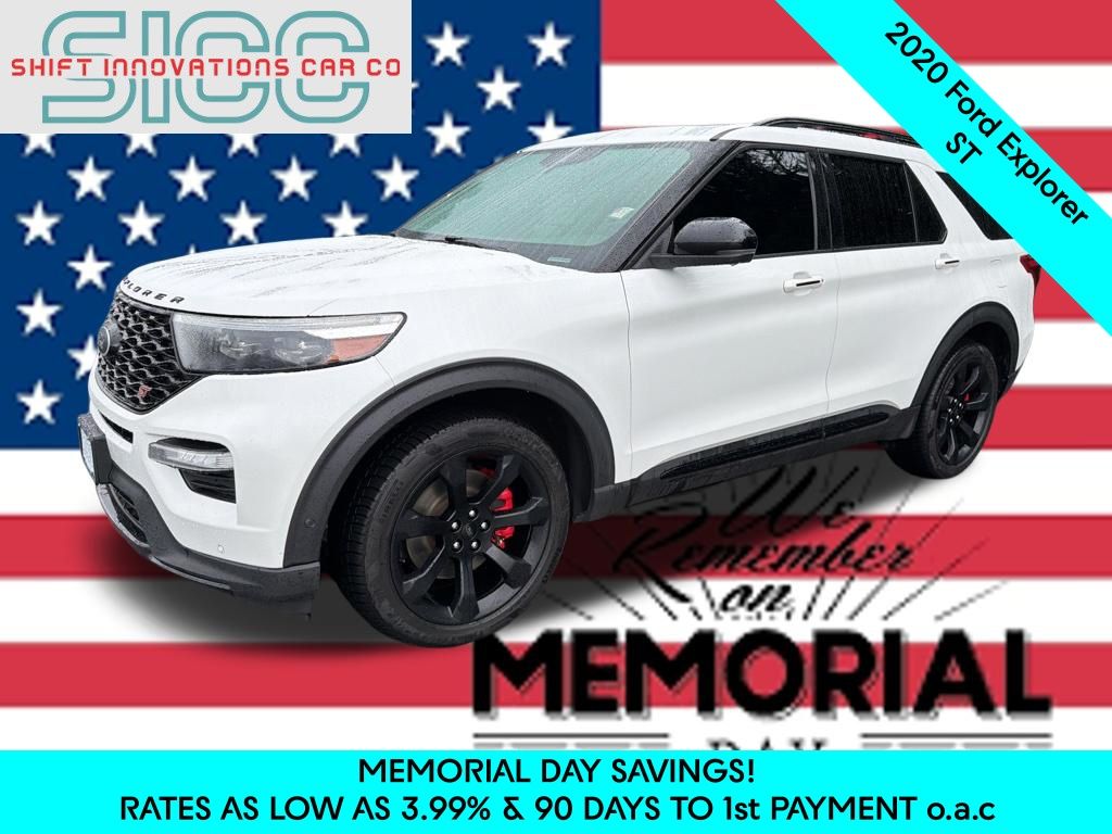 White Metallic 2020 Ford Explorer ST AWD SUV / Crossover All-Wheel Drive Automatic