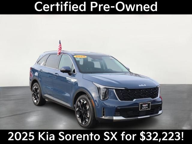 Midnight Lake Blue 2025 Kia Sorento SX FWD SUV / Crossover Front-Wheel Drive 8-Speed Dual Clutch
