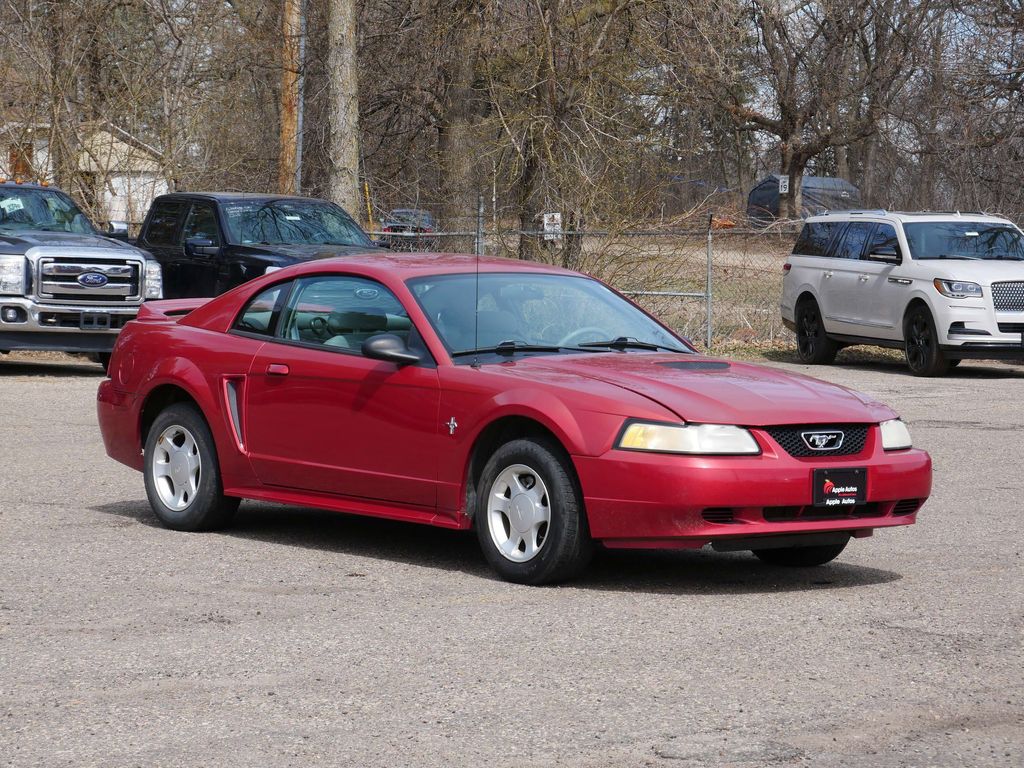 Performance Red Clearcoat 2000 Ford Mustang Coupe RWD Coupe Rear-Wheel Drive 4-Speed Automatic Overdrive