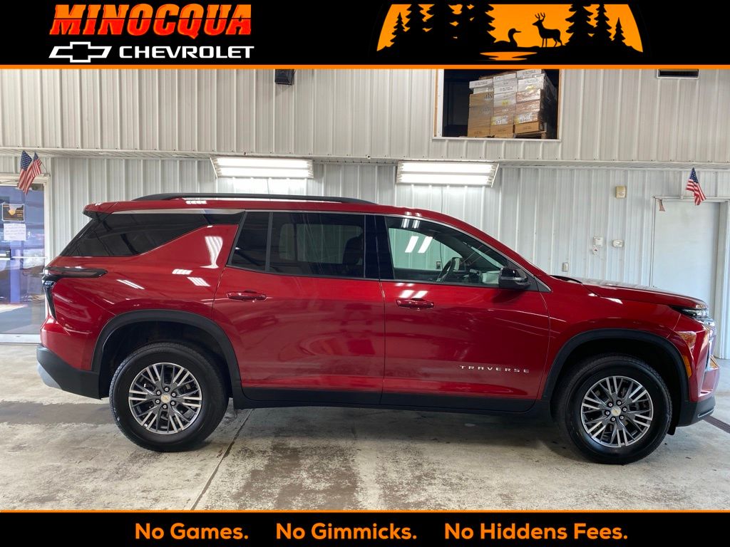 Radiant Red Tintcoat 2025 Chevrolet Traverse SUV / Crossover Four-Wheel Drive 8-Speed Automatic