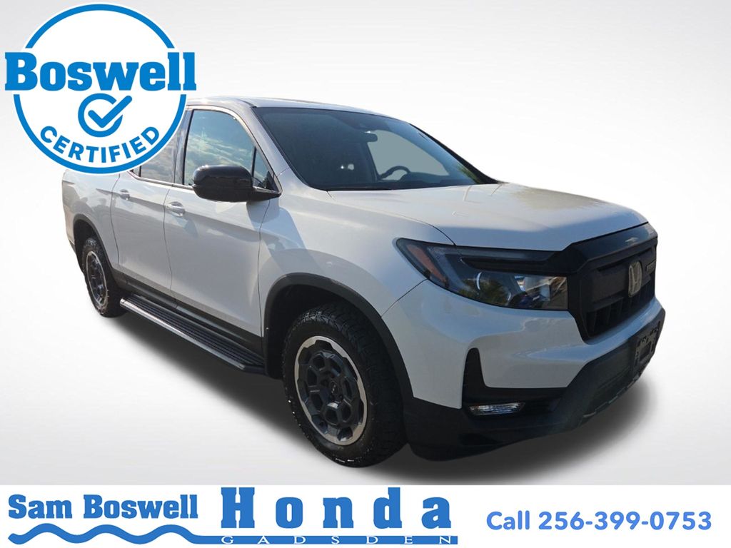 Platinum White Pearl 2024 Honda Ridgeline Pickup Truck All-Wheel Drive 9-Speed Automatic