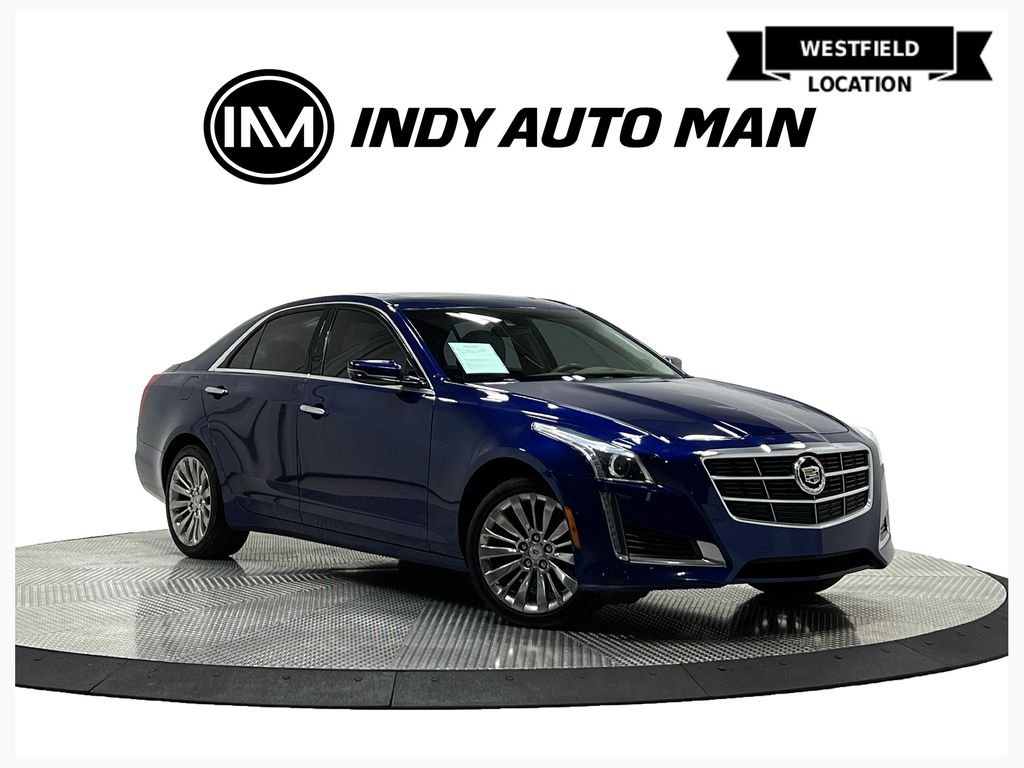 Opulent Blue Metallic 2014 Cadillac CTS Sedan All-Wheel Drive 6-Speed Automatic