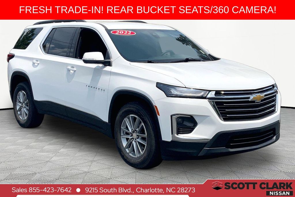 White 2022 Chevrolet Traverse SUV / Crossover Front-Wheel Drive 9-Speed Automatic