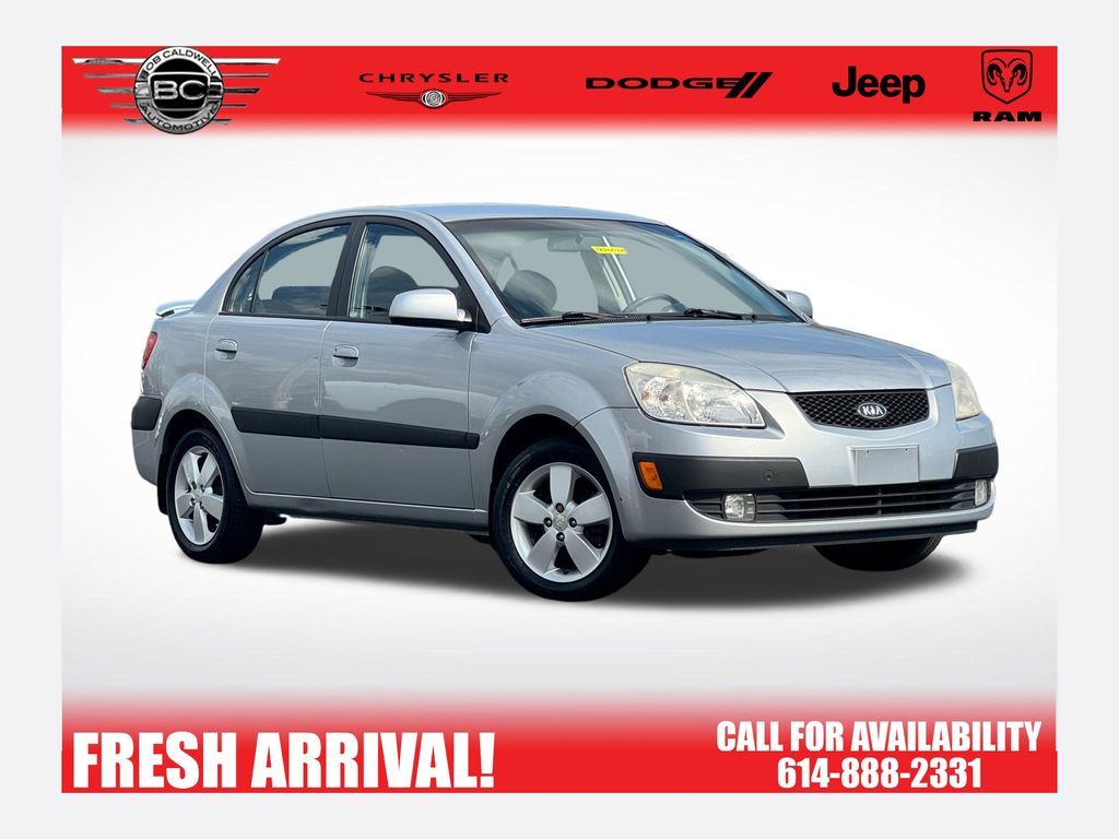 Silver 2007 Kia Rio SX Sedan Front-Wheel Drive 5-Speed Manual Overdrive