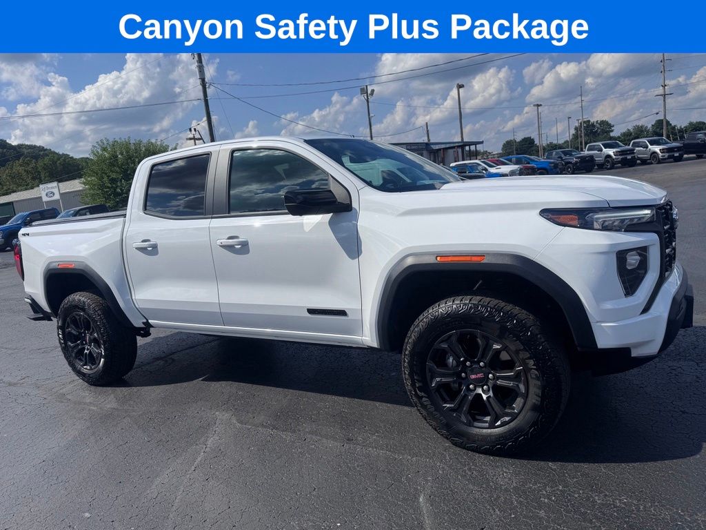 White 2025 GMC Canyon Pickup Truck Four-Wheel Drive 8-Speed Automatic