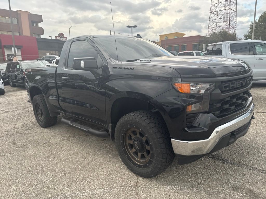 2025 Black Chevrolet Silverado 1500 WT 4X4 Truck
