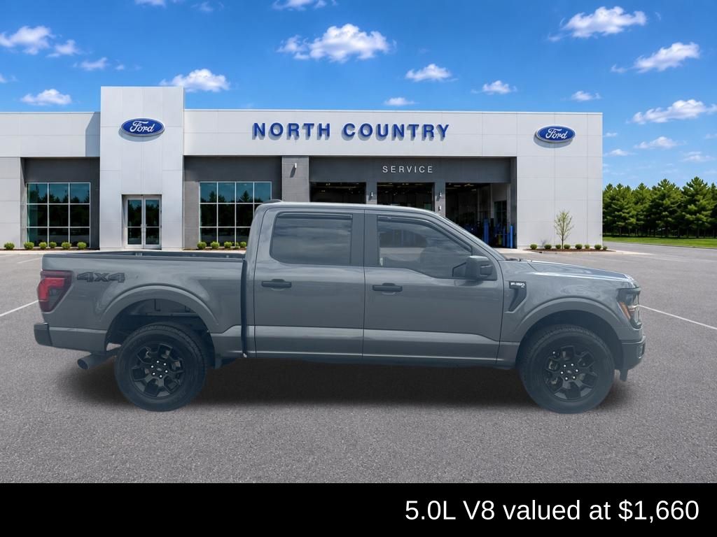 Gray Metallic 2024 Ford F-150 Pickup Truck Four-Wheel Drive Automatic