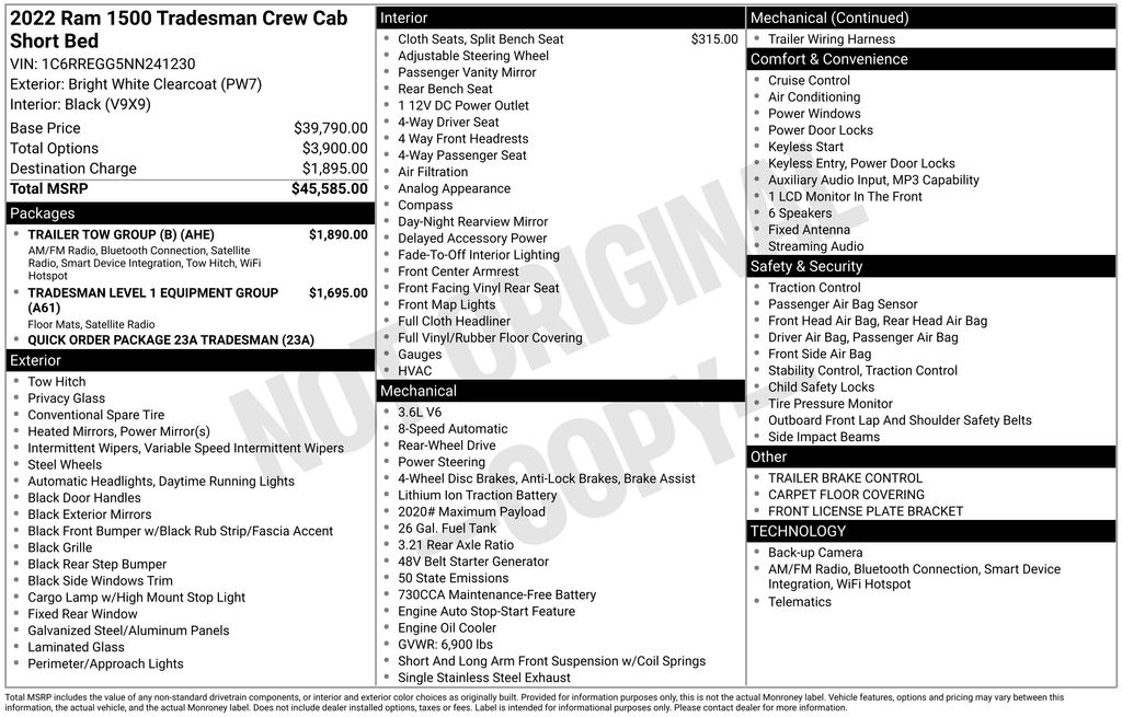 Used 2022 White Ram Tradesman image 5