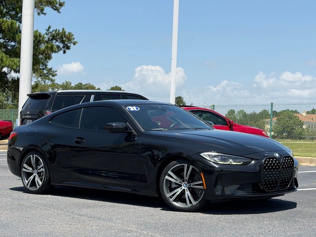 Black Sapphire Metallic 2021 BMW 4 Series Coupe Rear-Wheel Drive 8-Speed Automatic