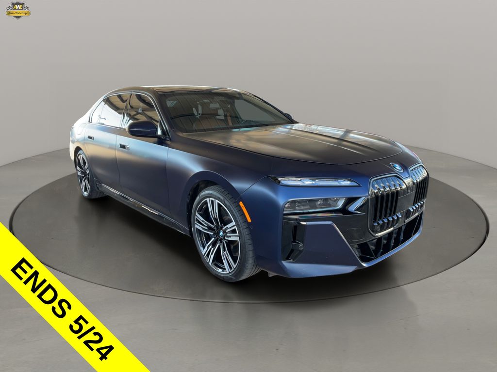 Frozen Tanzanite Blue Metallic 2024 BMW i7 eDrive50 RWD Sedan Rear-Wheel Drive Automatic