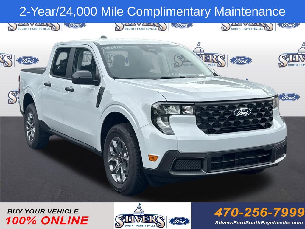 White Metallic 2026 Ford Maverick Pickup Truck Front-Wheel Drive Continuously Variable Transmission