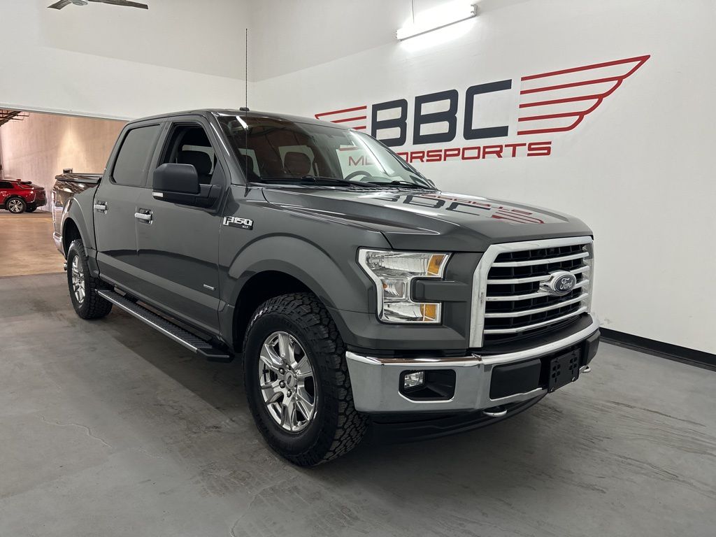 Gray (Magnetic Metallic) 2017 Ford F-150 XLT SuperCrew 4WD Pickup Truck Four-Wheel Drive Automatic