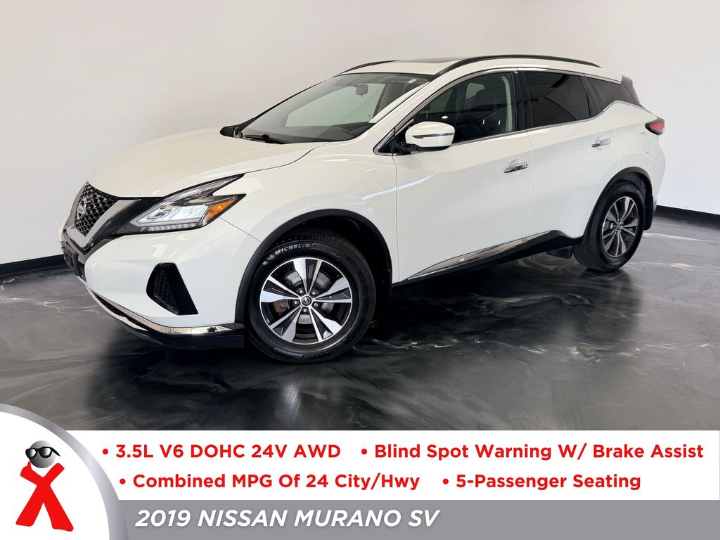 White 2019 Nissan Murano SUV / Crossover All-Wheel Drive Continuously Variable Transmission