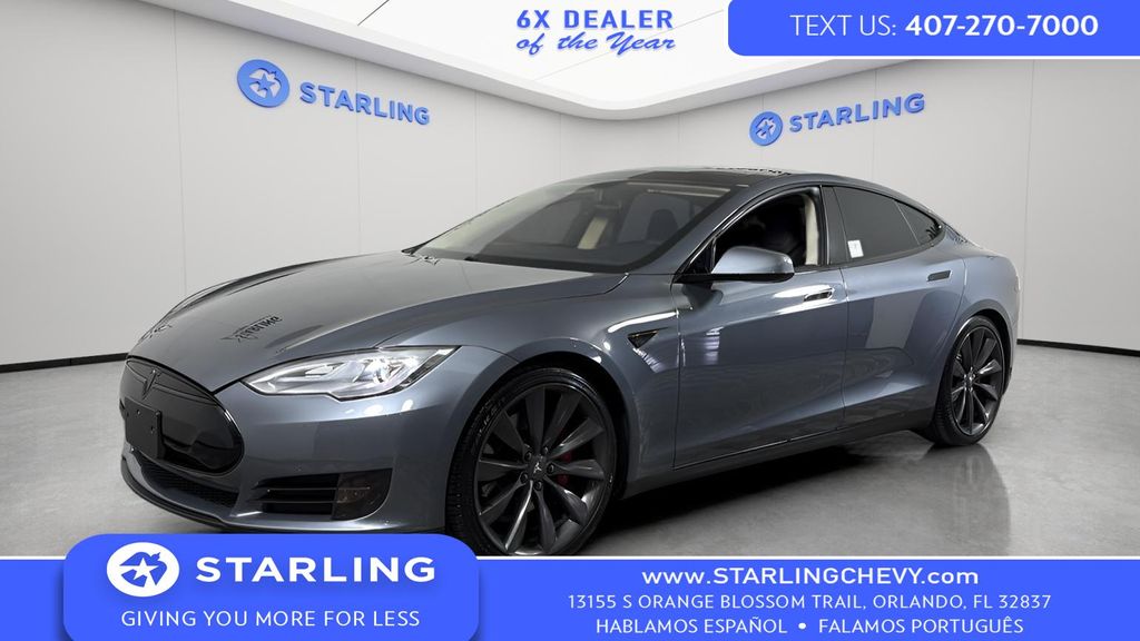 Gray Metallic 2014 Tesla Model S 85 RWD Sedan Rear-Wheel Drive 1-Speed Automatic