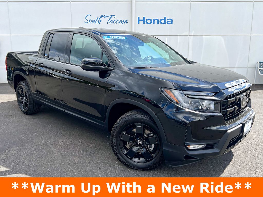 Crystal Black Pearl 2025 Honda Ridgeline Black Edition AWD Pickup Truck All-Wheel Drive 9-Speed Automatic