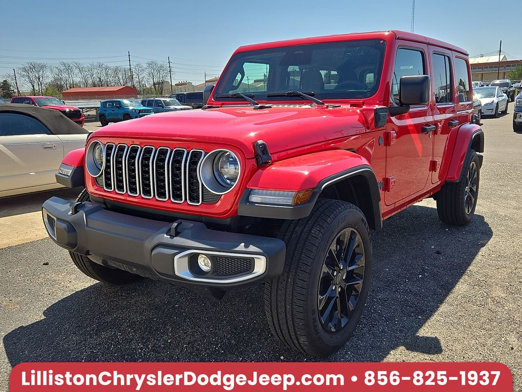 Firecracker Red Clearcoat 2025 Jeep Wrangler 4xe Sahara 4WD SUV / Crossover Four-Wheel Drive 8-Speed Automatic