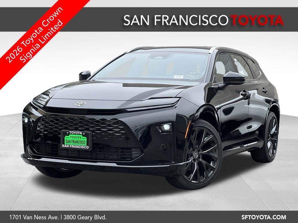 Black 2026 Toyota Crown Signia SUV / Crossover All-Wheel Drive Continuously Variable Transmission