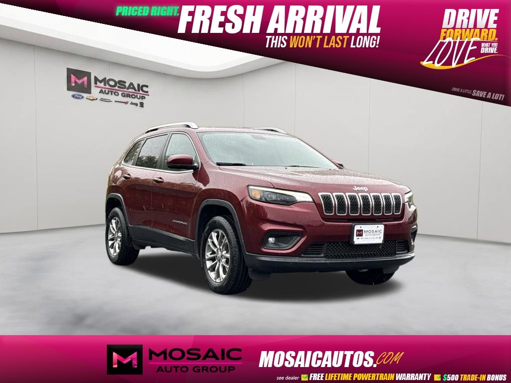 Velvet Red Pearlcoat 2019 Jeep Cherokee SUV / Crossover Four-Wheel Drive 9-Speed Automatic