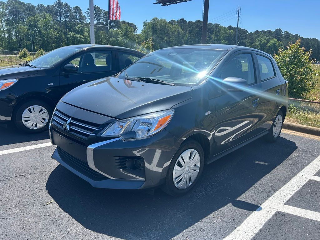 Gray 2024 Mitsubishi Mirage ES FWD Hatchback Front-Wheel Drive Continuously Variable Transmission