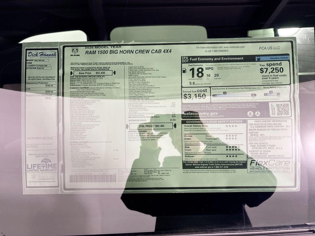 2026 Ram 1500 Big Horn/Lone Star