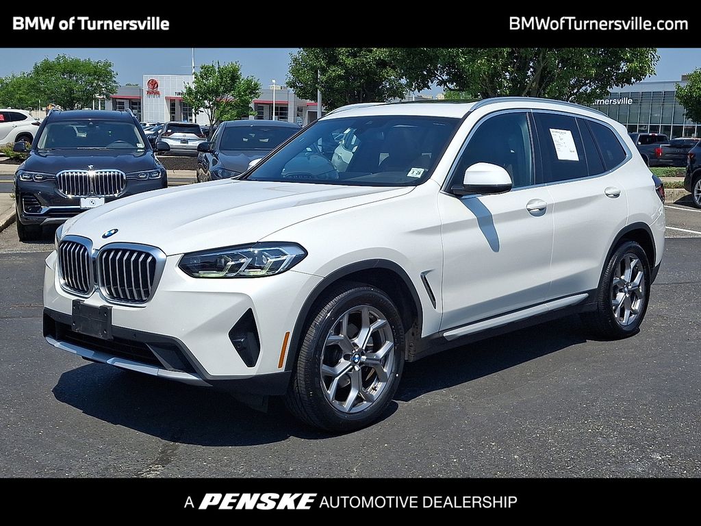 White Metallic 2023 BMW X3 SUV / Crossover All-Wheel Drive 8-Speed Automatic