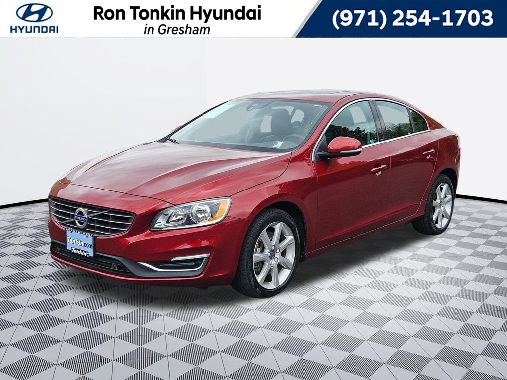 Flamenco Red Metallic 2016 Volvo S60 T5 Premier AWD Sedan All-Wheel Drive 6-Speed Automatic