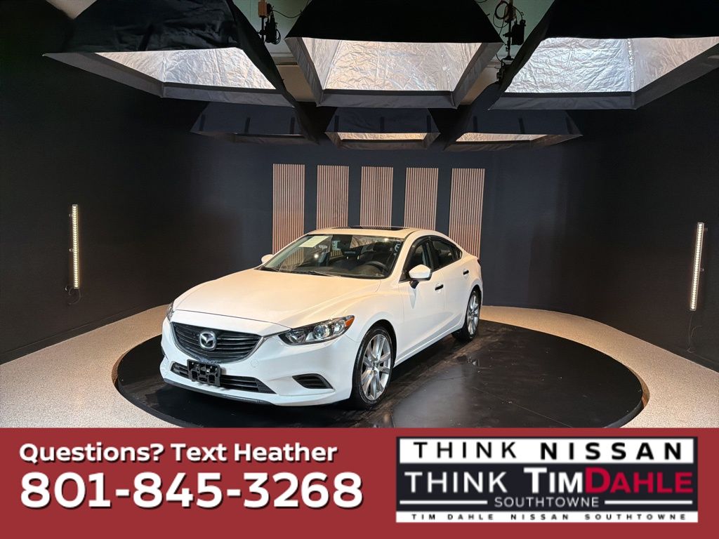 Snowflake White Pearl Mica 2015 Mazda MAZDA6 i Touring Sedan Front-Wheel Drive 6-Speed Automatic