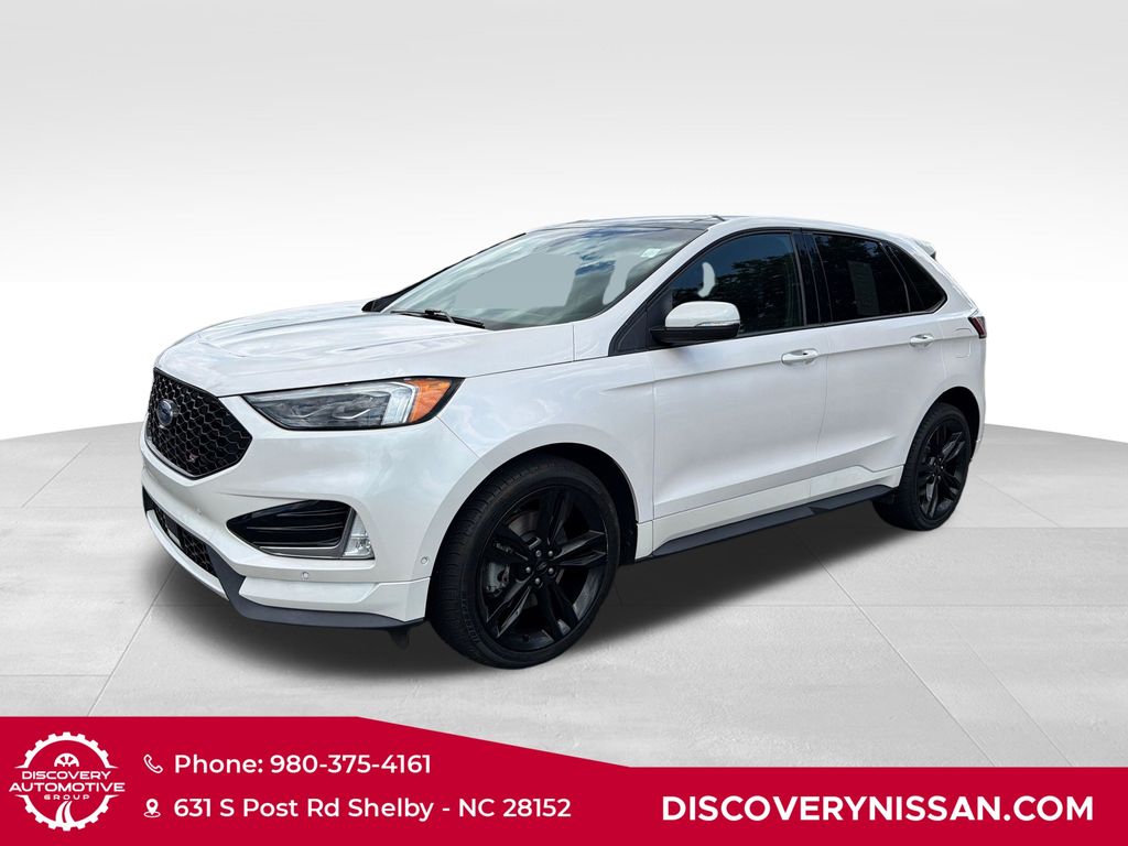 White Platinum Metallic Tri-Coat 2019 Ford Edge SUV / Crossover All-Wheel Drive 8-Speed Automatic