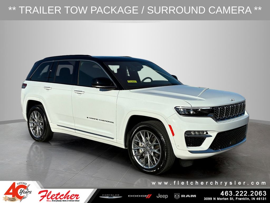 Bright White Clearcoat 2025 Jeep Grand Cherokee SUV / Crossover Four-Wheel Drive 8-Speed Automatic